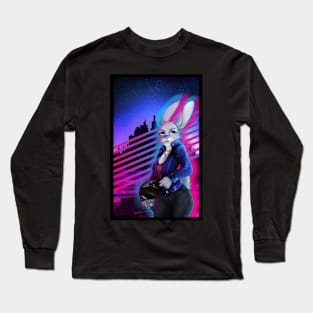 Biker Bunny Long Sleeve T-Shirt